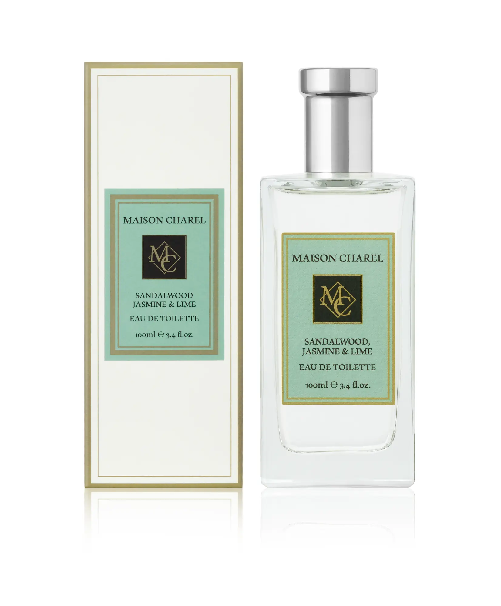 Maison Charel Sandalwood, Jasmine & Lime eau de toilette with its carton